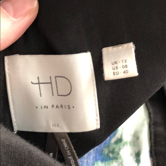 Anthropologie HD Paris floral top with zipper back - Picture 5 of 6